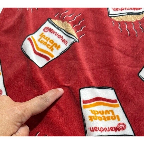 Maruchan Ramen Noodles Instant Lunch Sleep Pants Men Size XL Red - Picture 5 of 6